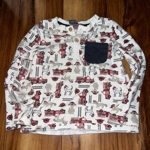 3T Jarvis Archer Fire Truck shirt